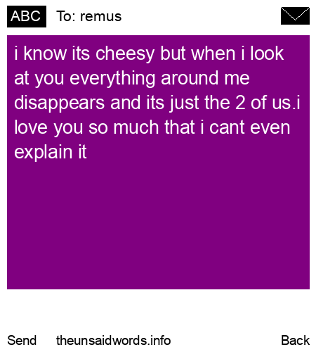 unsent message to remus