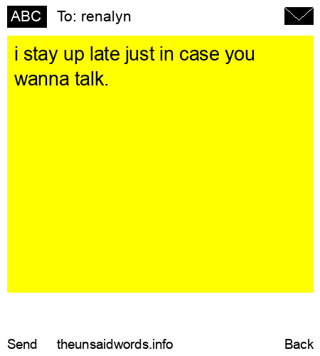 unsent message to renalyn