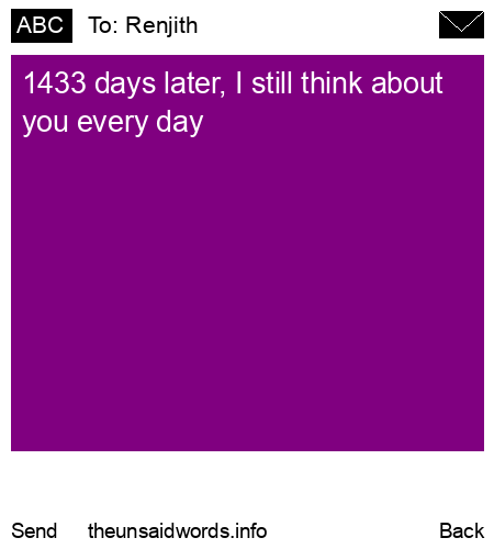 unsent message to Renjith