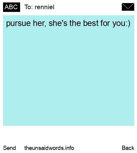 unsent message to renniel