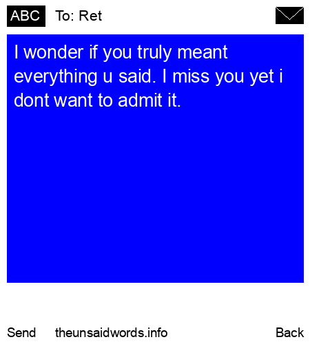 unsent message to Ret