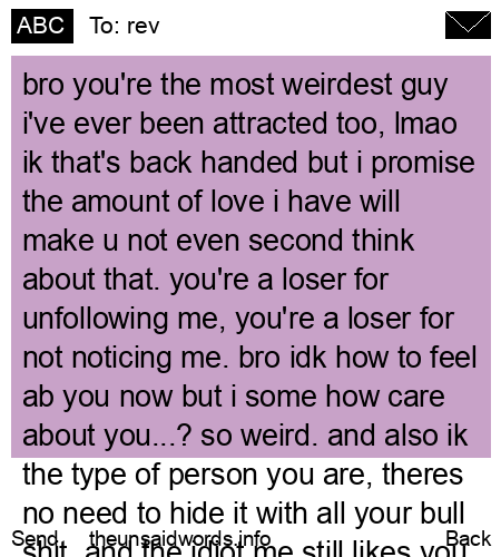 unsent message to rev