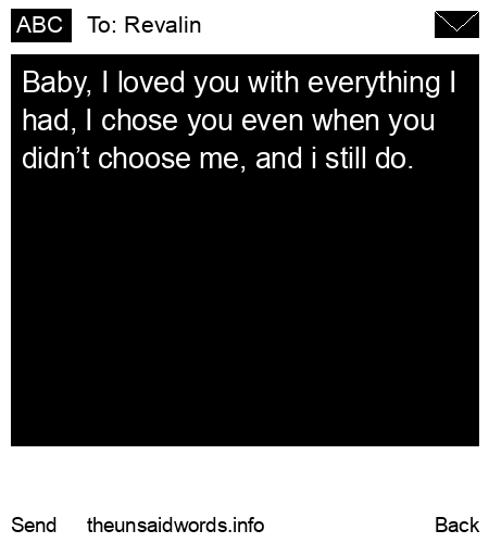 unsent message to Revalin