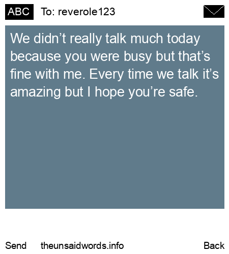 unsent message to reverole123