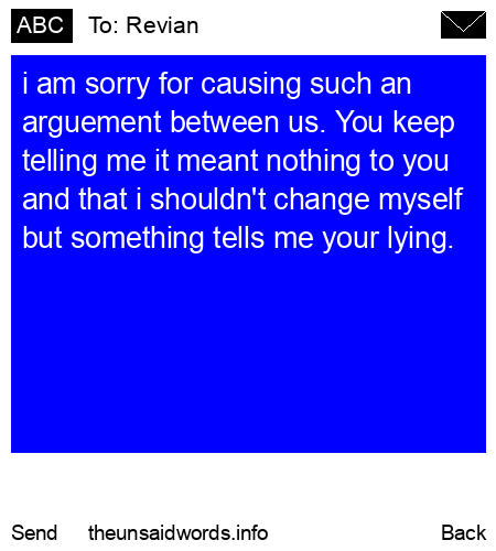 unsent message to Revian