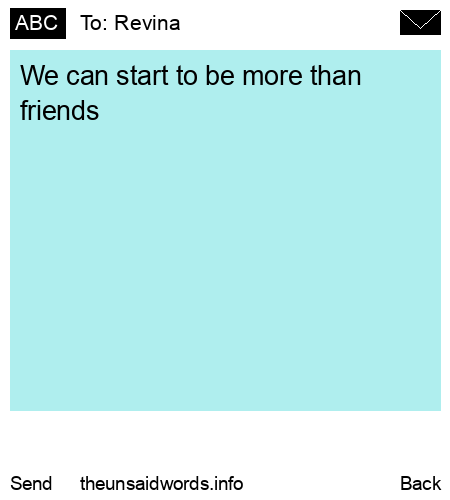 unsent message to Revina