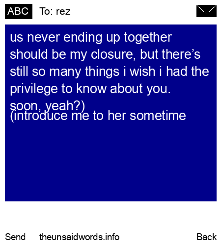 unsent message to rez