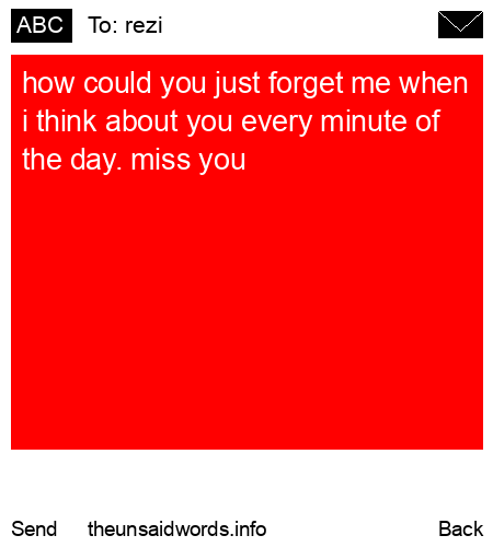 unsent message to rezi