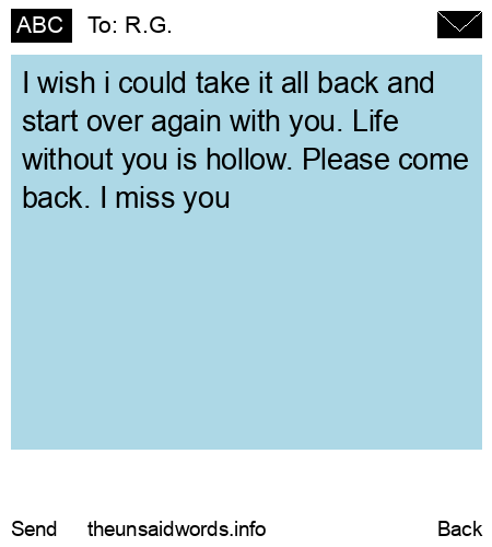 unsent message to R.G.