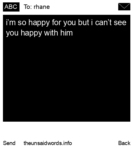 unsent message to rhane
