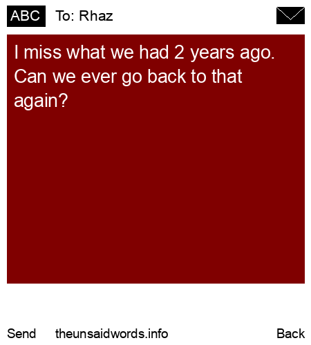 unsent message to Rhaz