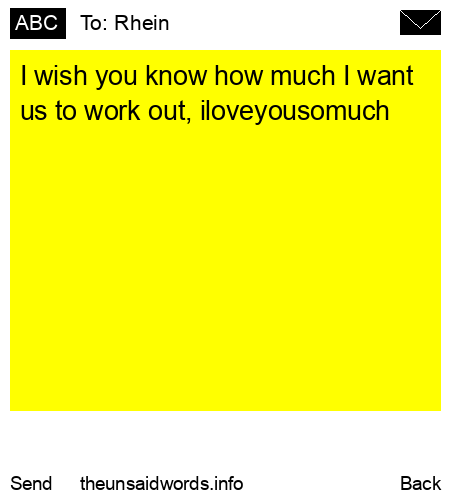 unsent message to Rhein
