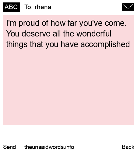 unsent message to rhena
