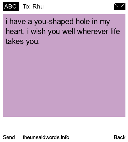 unsent message to Rhu