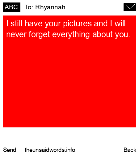unsent message to Rhyannah 
