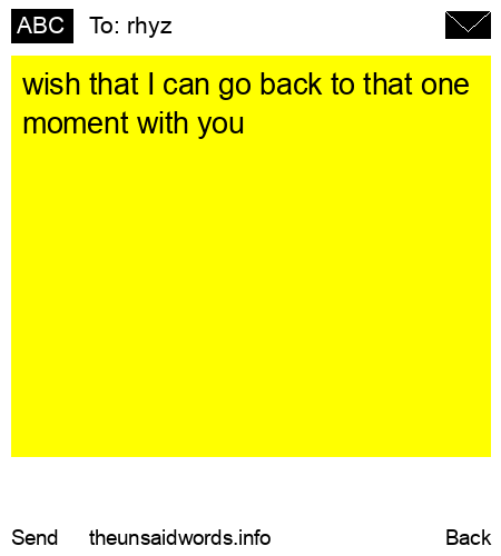 unsent message to rhyz