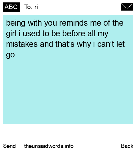 unsent message to ri