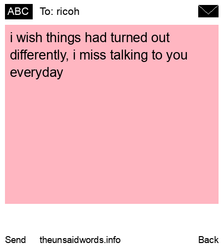 unsent message to ricoh
