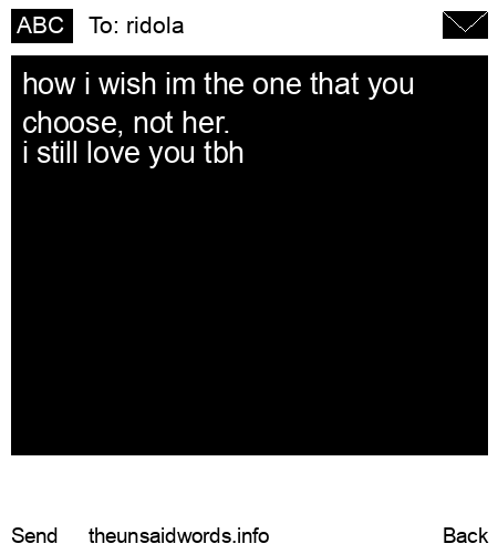 unsent message to ridola