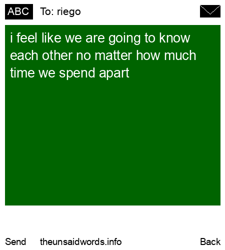 unsent message to riego