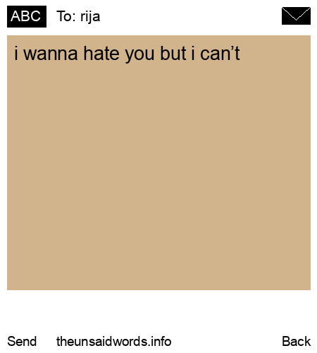 unsent message to rija