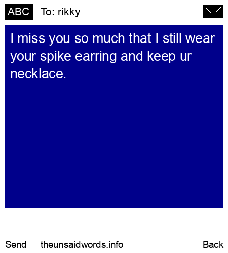 unsent message to rikky