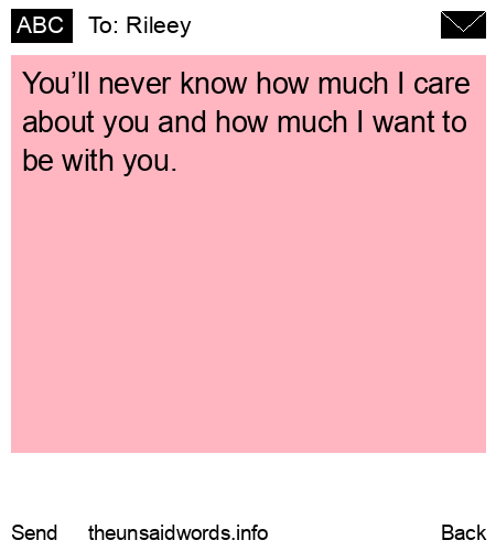 unsent message to Rileey