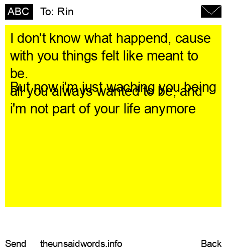 unsent message to Rin