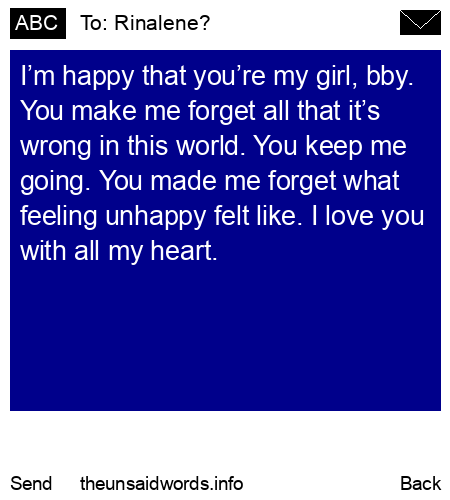 unsent message to Rinalene?