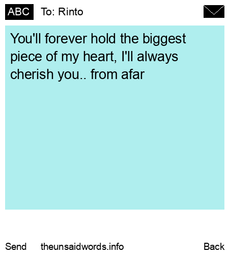 unsent message to Rinto