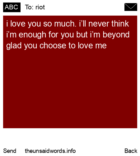 unsent message to riot