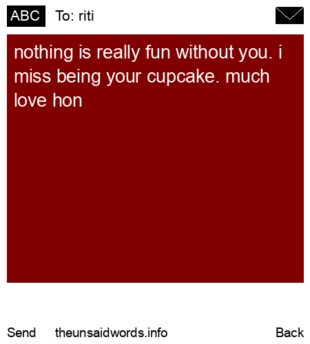 unsent message to riti