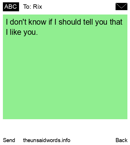unsent message to Rix