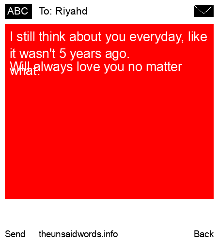unsent message to Riyahd