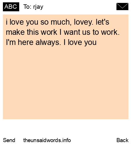 unsent message to rjay 