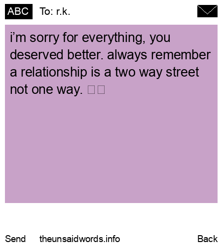 unsent message to r.k.