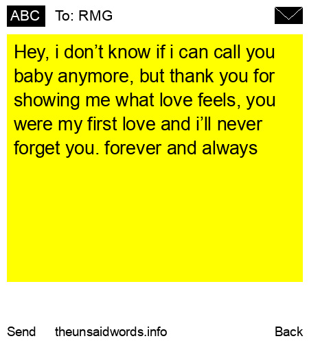 unsent message to RMG