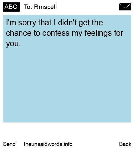 unsent message to Rmscell 
