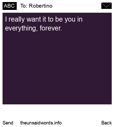 unsent message to Robertino