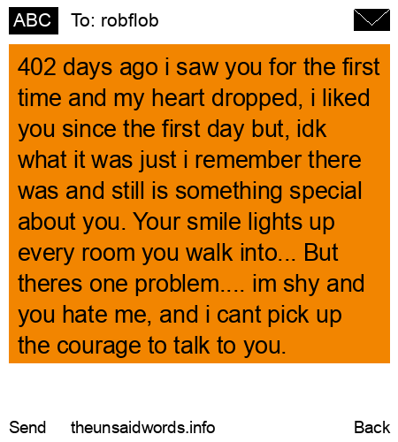 unsent message to robflob