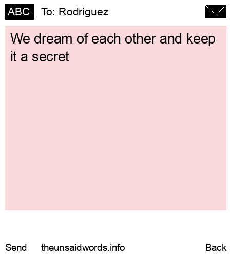 unsent message to Rodriguez 