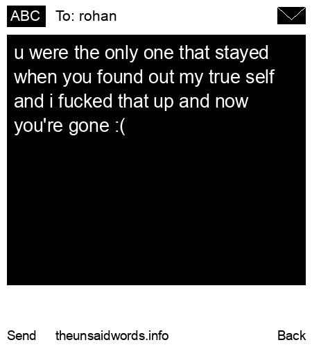 unsent message to rohan
