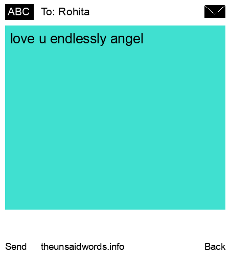 unsent message to Rohita