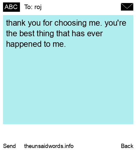 unsent message to roj