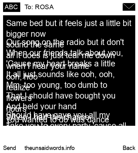 unsent message to ROSA