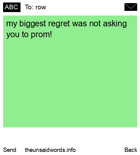 unsent message to row