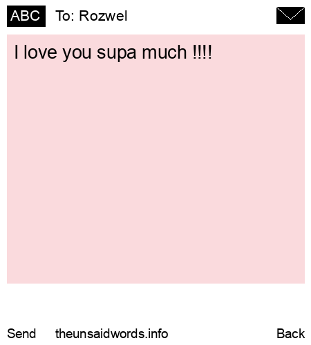 unsent message to Rozwel 