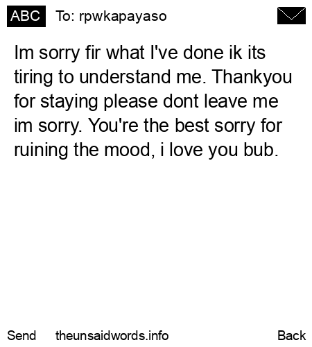 unsent message to rpwkapayaso
