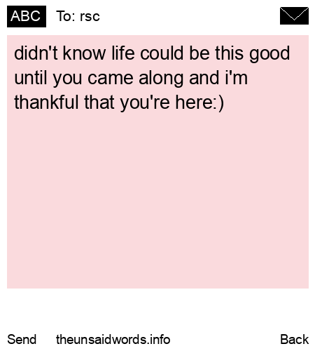 unsent message to rsc