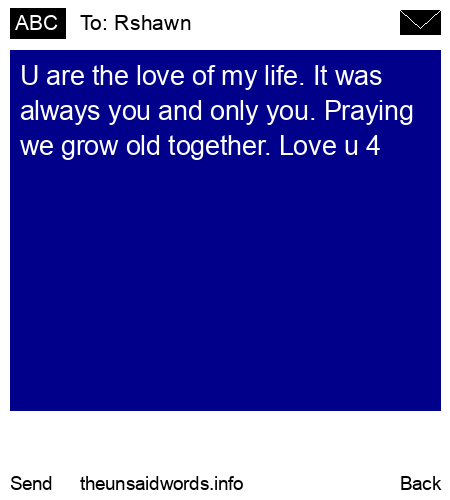 unsent message to Rshawn